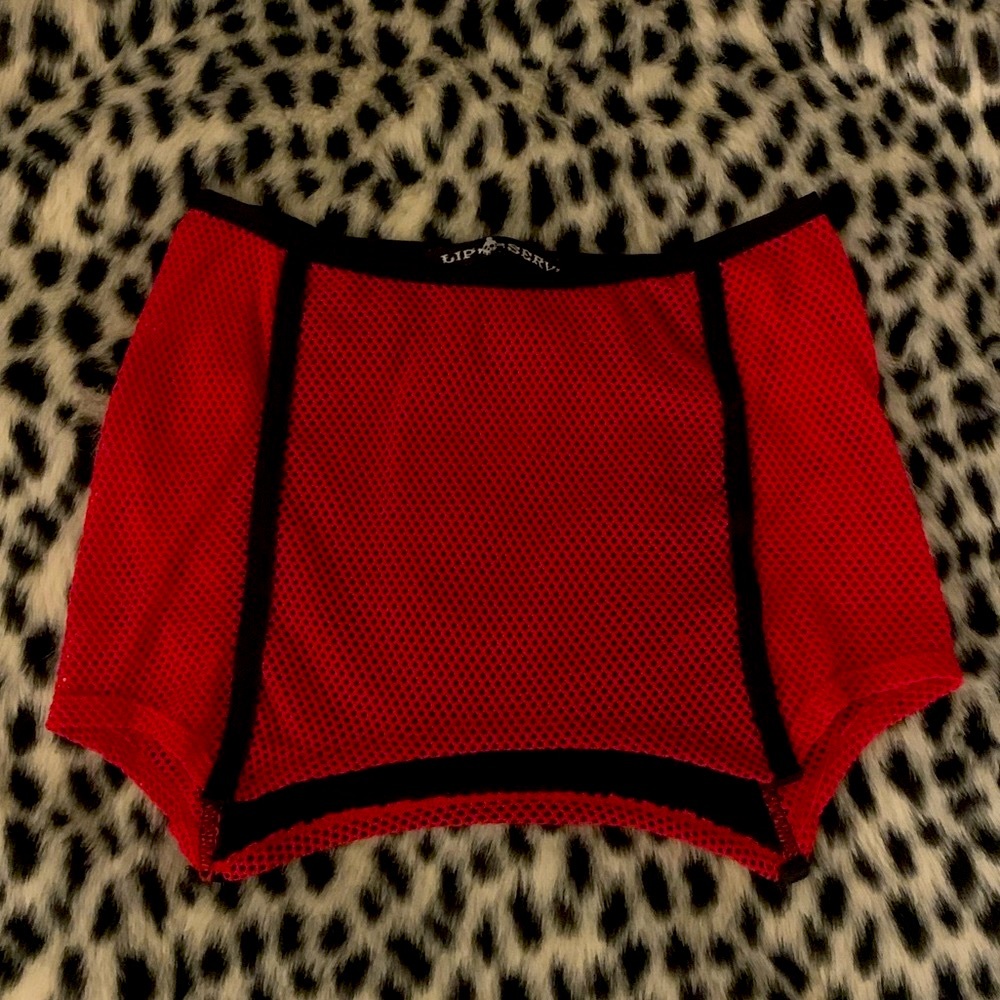 Lip Service Fishnet Mini Skirt